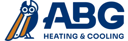 Blue ABG logo with stylized owl